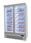 Quick Freezing Supermarket Commercial Upright Display Refrigerator Freezer For Frozen Food