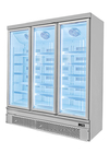 Energy Saving Upright Supermarket Food Display Freezer Showcase For Mall Hotel