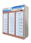 Upright Glass Door Freezer Frozen Display For Ice Cream Frozen Meat