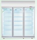 Automatic Defrost Commercial Glass Door Beverage Cooler For Supermarket With Heater